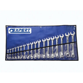 Expert E110313 Combination Spanner Set with Tool Roll, 18 Piece BRIE110313B