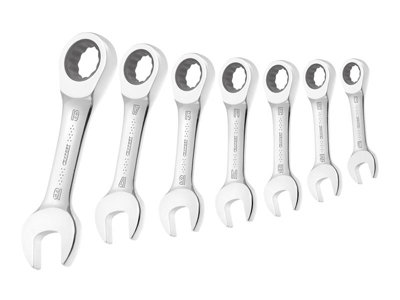 Expert E111104 Stubby Ratchet Spanner Set, 7 Piece BRIE111104B