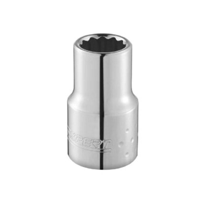 Expert E113749 Bi-Hexagon Socket 12 Point Regular 1/4in Drive 1/2in BRIE113749B