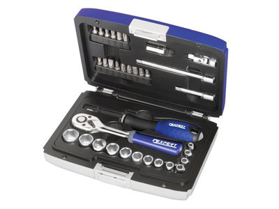 Expert E194672 Socket & Accessory Set of 34 Metric 1/4in Drive BRIE194672B