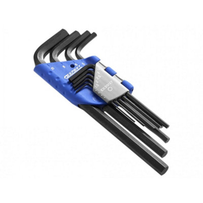 Expert Metric Hexagon Key Long Arm Set, 9 Piece Multi Colour (One Size)