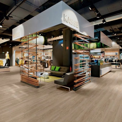 Expona Commercial 4081 Blond Limed Oak Brown Wood Effect Glue Down ...