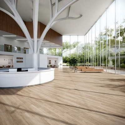 Expona Commercial 4081 Blond Limed Oak Brown Wood Effect Glue Down ...