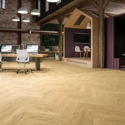 Expona Commercial 4122 French Vanilla Oak Cream Wood Effect Glue Down ...