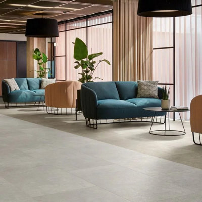 Expona Commercial 5034 Pure Cement Grey Stone Effect Glue Down Luxury ...