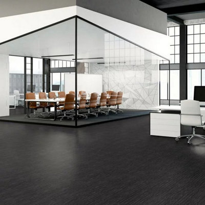 Expona Commercial 5046 Dark Contour Black Stone Effect Glue Down Luxury ...