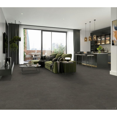 Expona Commercial 5069 Dark Grey Concrete Concrete Effect Glue Down ...