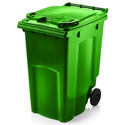 Express Wheelie Bins Green Outdoor Wheelie Bin for Trash and Rubbish