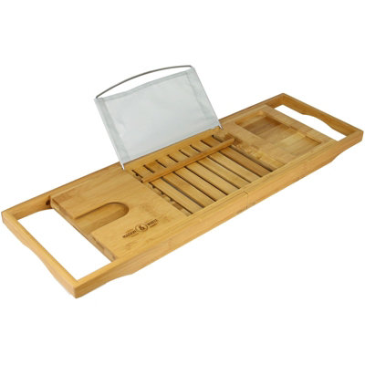 Extendable Bamboo Bathtub Caddy - M&W