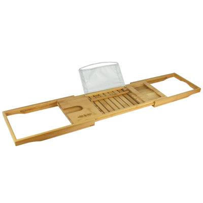 Extendable Bamboo Bathtub Caddy - M&W