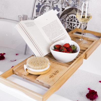 Extendable Bamboo Bathtub Caddy - M&W - 6
