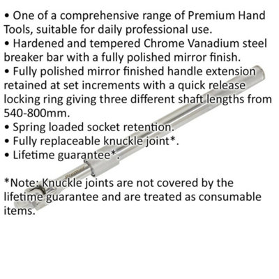 Extendable deals breaker bar