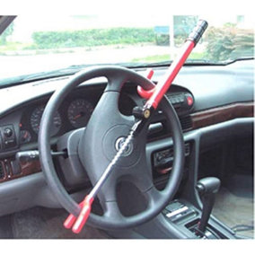 Extendable Car Wheel Steering Lock Van Caravan Security Heavy Duty