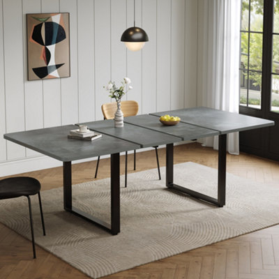 Extendable Dining Table 140-180-220x80cm, Rectangular Kitchen & Dining ...