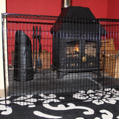 Extendable Fireguard Nursery Fire Guard Safety Child Fireplace Stove Woodburner Screen