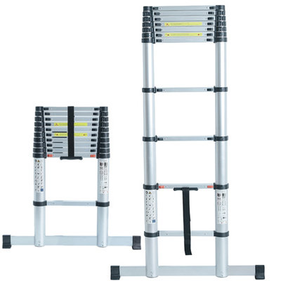 Extendable Ladder 3.8m Soft Close 12 Steps Max Height