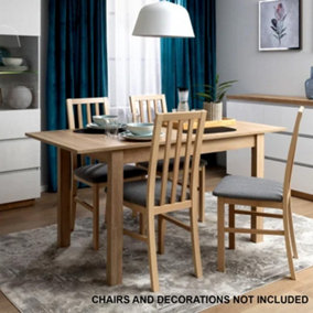 Extendable Modern Dining Table - Ramen Midi 120-160 cm Sonoma Oak