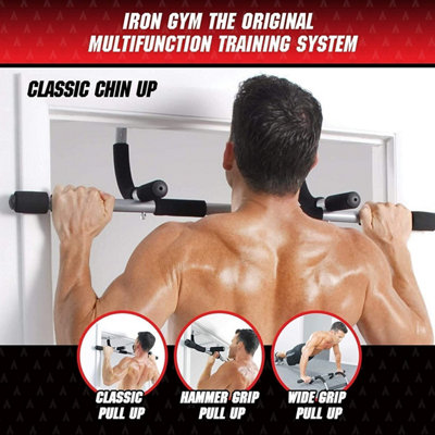 Extendable Pull Up Bar Chin up Door Frame Pull-Up Exercise Strength ...