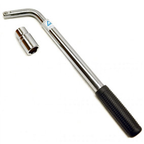 Extendable Wheel Brace Wrench Socket Driver Bar 21" long 17mm 19mm Socket