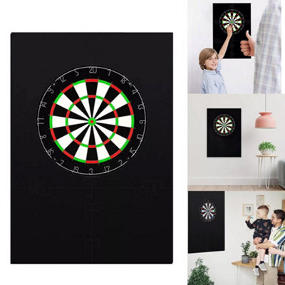 Anneau De Protection Pour Cible Fléchettes – EVA 75 Cm, Compatible Steeldarts, Installation Facile En 5 Pièces – Anti-Murs, Intérieur/Extérieur