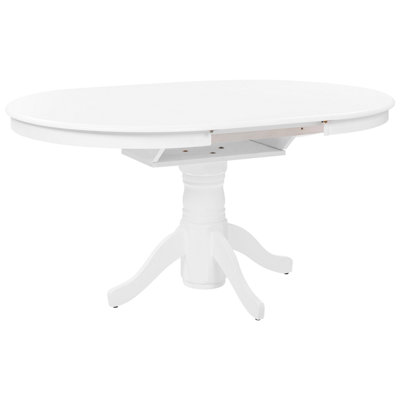 Extending Dining Table 106/150 x 106 cm White AKRON