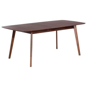 Extending Dining Table 150/190 x 90 cm Dark Wood MADOX