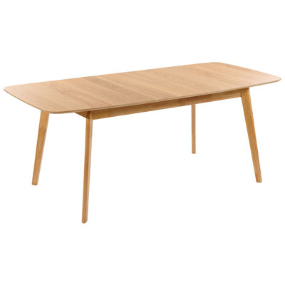 Extending Dining Table 150/190 x 90 cm Light Wood MADOX