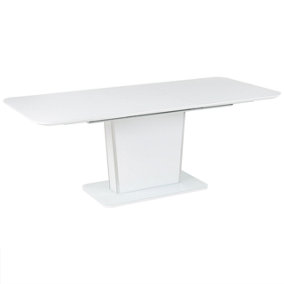 Extending Dining Table 160/200 x 90 cm White SUNDS