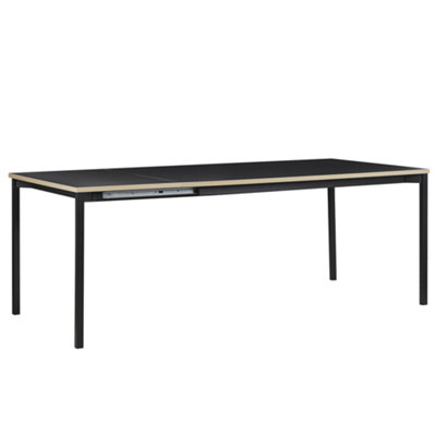 Extending Dining Table 160/210 x 90 cm Black AVIS