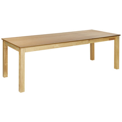 Extending Dining Table 160/240 x 90 cm Light Wood MADURA