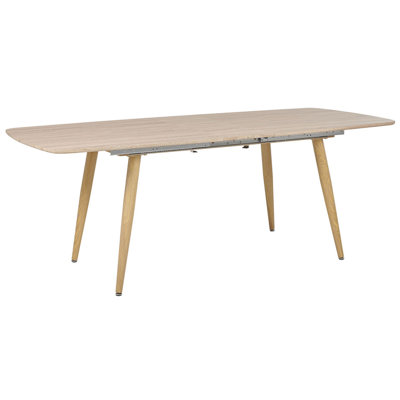 Extending Dining Table 180/210 x 90 cm Light Wood HAGA