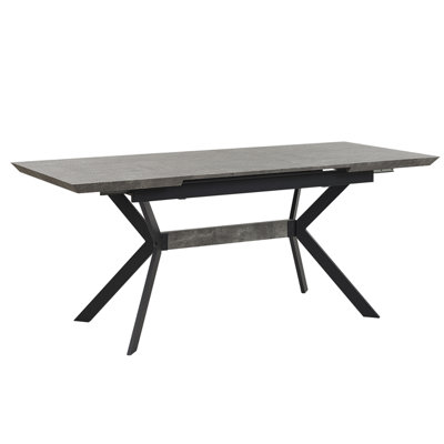 Extending Dining Table BENSON Light Grey 140/180 cm 80 cm