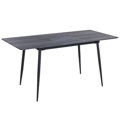 Extending Dining Table GELANDA Grey 120/160 cm 80 cm