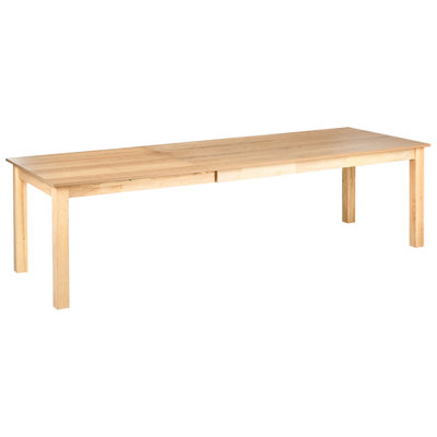 Extending Dining Table MADURA Light Ash Wood 180/280 cm 100 cm