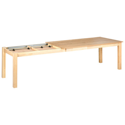 Extending Dining Table MADURA Light Ash Wood 180/280 cm 100 cm
