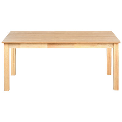 Extending Dining Table MADURA Light Ash Wood 180/280 cm 100 cm