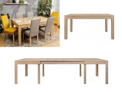 Extending Dining Table Rectangular Large 160 - 300cm Dining Room 14 Seater Sonoma Oak Effect FILO