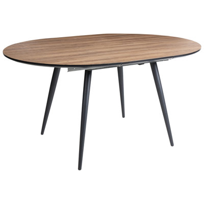 Extending Dining Table SENIAC Brown 110/150 cm 112 cm