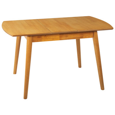 Extending Dining Table TOMS Light Brown 100/130 cm 80 cm