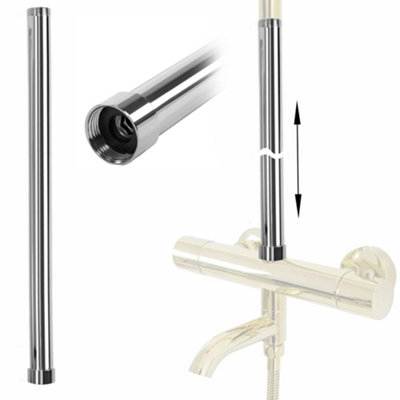 EXTENSION FOR A BATHTUB AND SHOWER SET REA CHROME 50CM