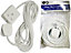 Extension Lead Cord Uk Cable Electric Gang 1 Way Surge Protected Tower 3 Pin Multi Socket 3m Lead