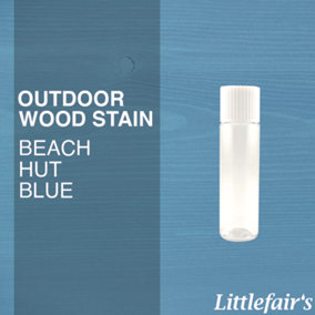 Exterior Wood Dye - Beach Hut Blue 15ml Tester Pot - Littlefair's