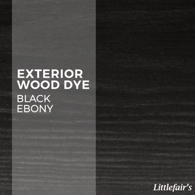 Exterior Wood Dye - Black Ebony 1ltr - Littlefair's