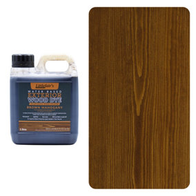 Exterior Wood Dye - Brown Mahogany 1ltr - Littlefair's