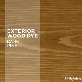 Exterior Wood Dye - Dark Pine 15ml Tester Pot - Littlefair's
