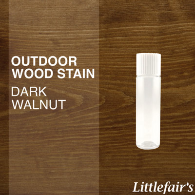 Exterior Wood Dye - Dark Walnut 15ml Tester Pot - Littlefair's