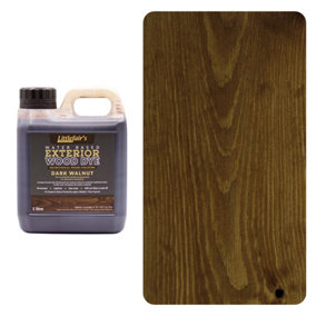 Exterior Wood Dye - Dark Walnut 1ltr - Littlefair's