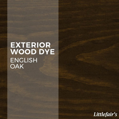 Exterior Wood Dye - English Oak 5ltr - Littlefair's