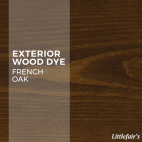 Exterior Wood Dye - French Oak 15ml Tester Pot - Littlefair's