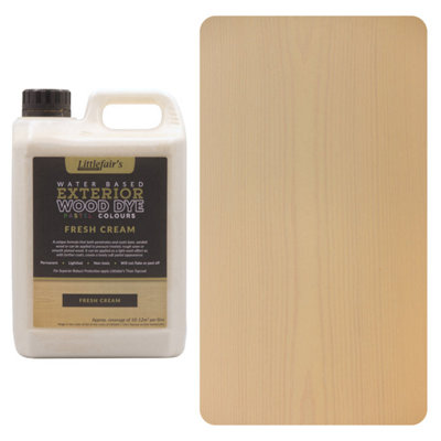 Exterior Wood Dye - Fresh Cream 2.5ltr - Littlefair's